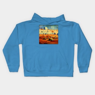 Starry Night in Mos Eisley Tatooine Kids Hoodie